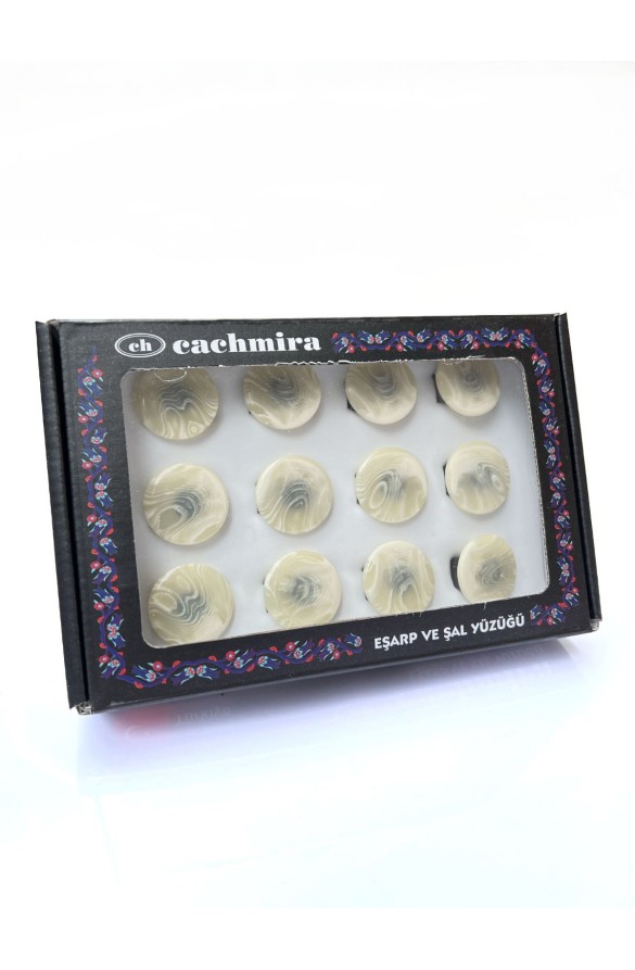 Cachmira Eşarp Yüzüğü 12'li Paket